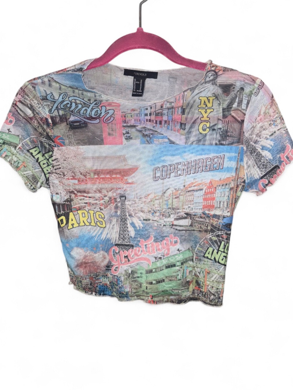 Forever 21 short sleeve Crop Top